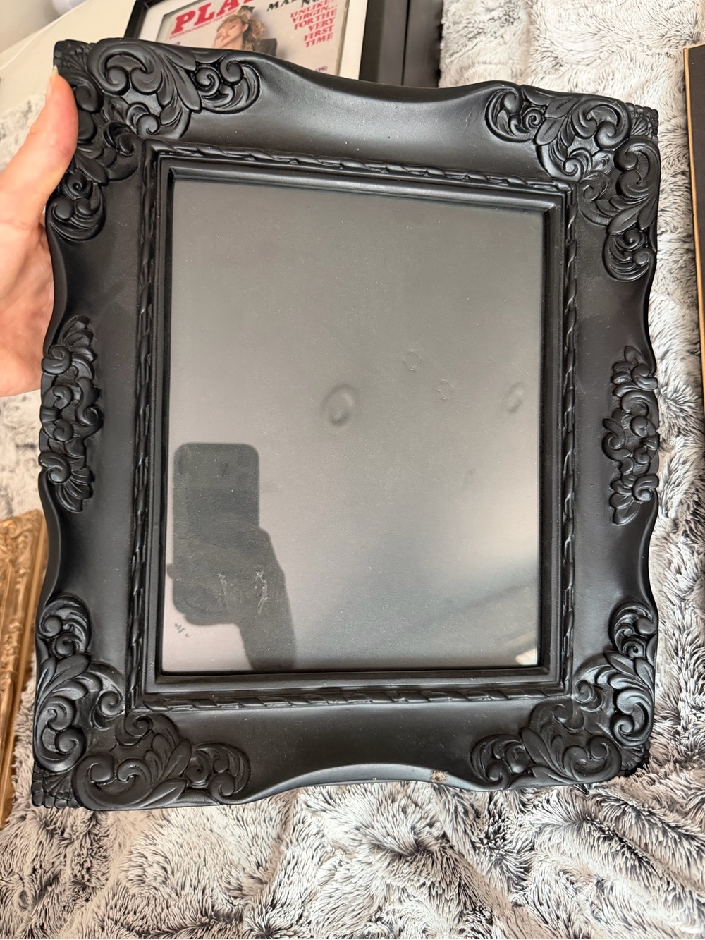 Ornate Black Decorative Picture Frame